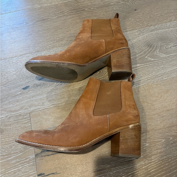 Jenni Kayne Brown Leather Ankle Boots - Picture 3 of 5
